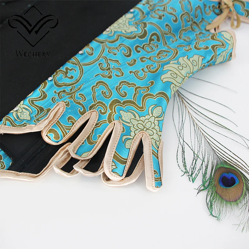 Wechery Overbust Corset Square Neck Bustiers Women Party Wedding Waist Shaper Bodice Slimming Sexy Corselet Tops Adjustable