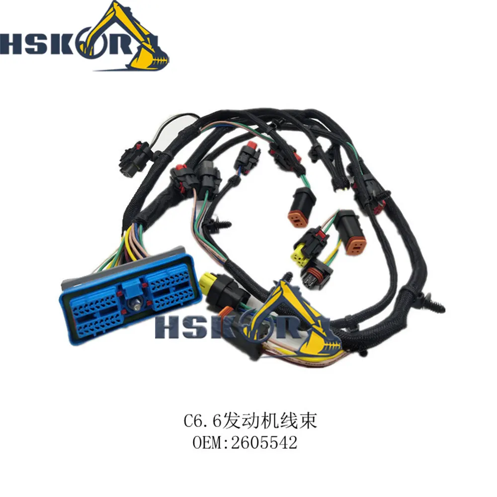 Жгут проводов для двигателя экскаватора CAT320D 260-5541 260-5542 жгут C6.6 2605541 2605542