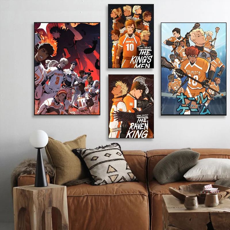 AFTG All for the Game Poster Self-adhesive Art Waterproof Paper Sticker Coffee House Bar Room Wall Decor