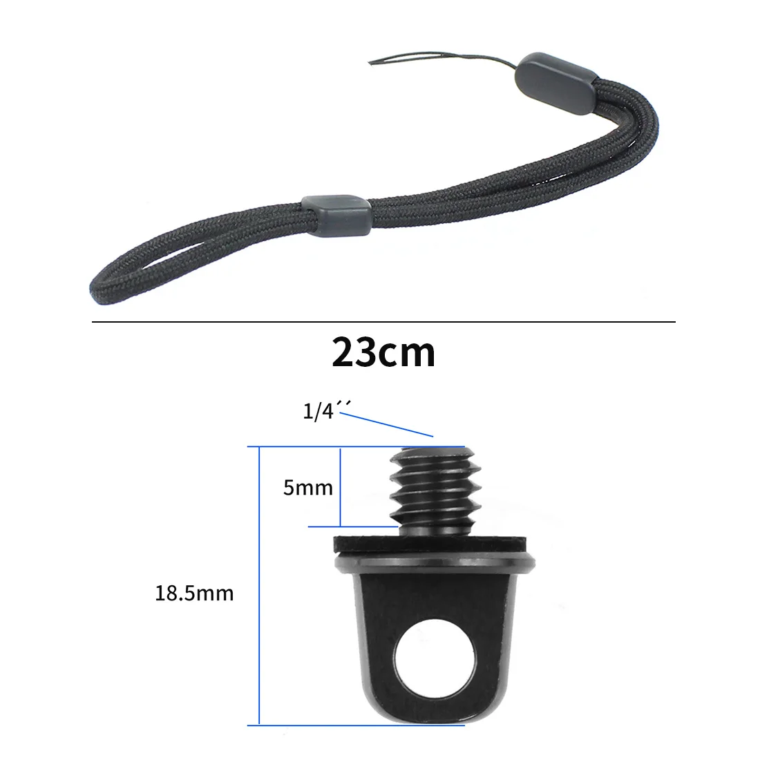 FEICHAO 1/4" 3/8'' Camera Screw D Ring Handle Mount Adapter for Shoulder Sling Neck Strap DSLR Tripod Photo Studio Photography -