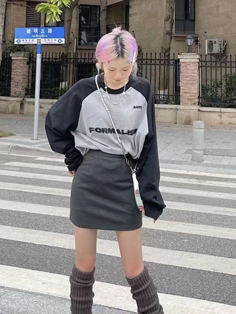 Женские футболки Woherb 2024 года шикарные женские с круглым вырезом уличная одежда