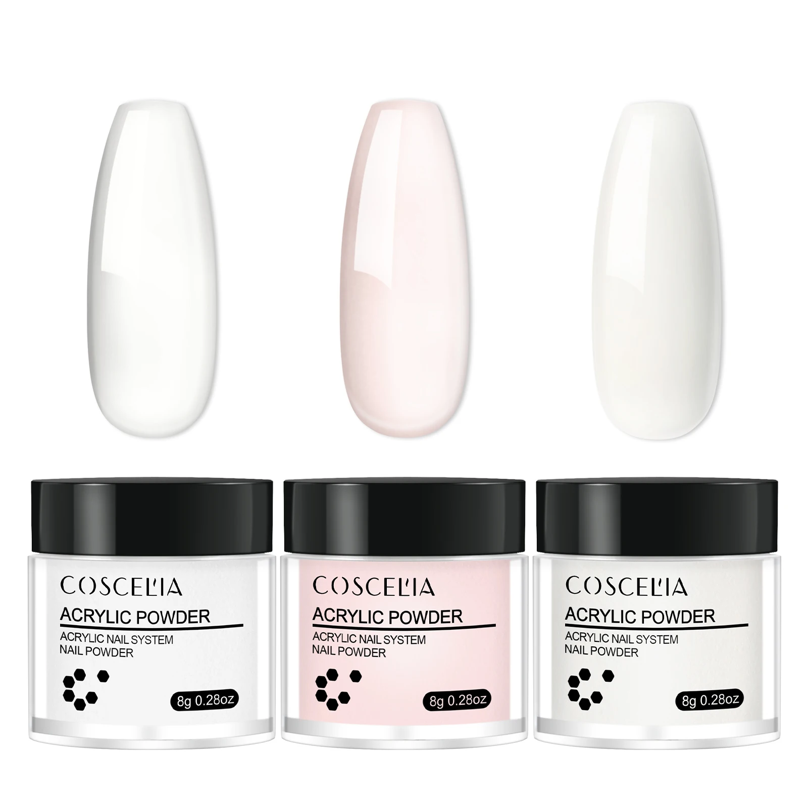 COSCELIA Акриловая Пудра 8 Г Профессиональный Полимер Для Ногтей Французского