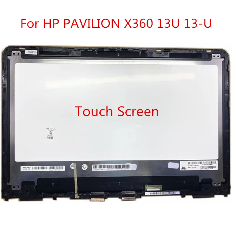 

ЖК-дисплей с сенсорным экраном в сборе для HP PAVILION X360 13U, рамка для 13-U119TU 13-U серии M3-U, замена 13,3 дюйма