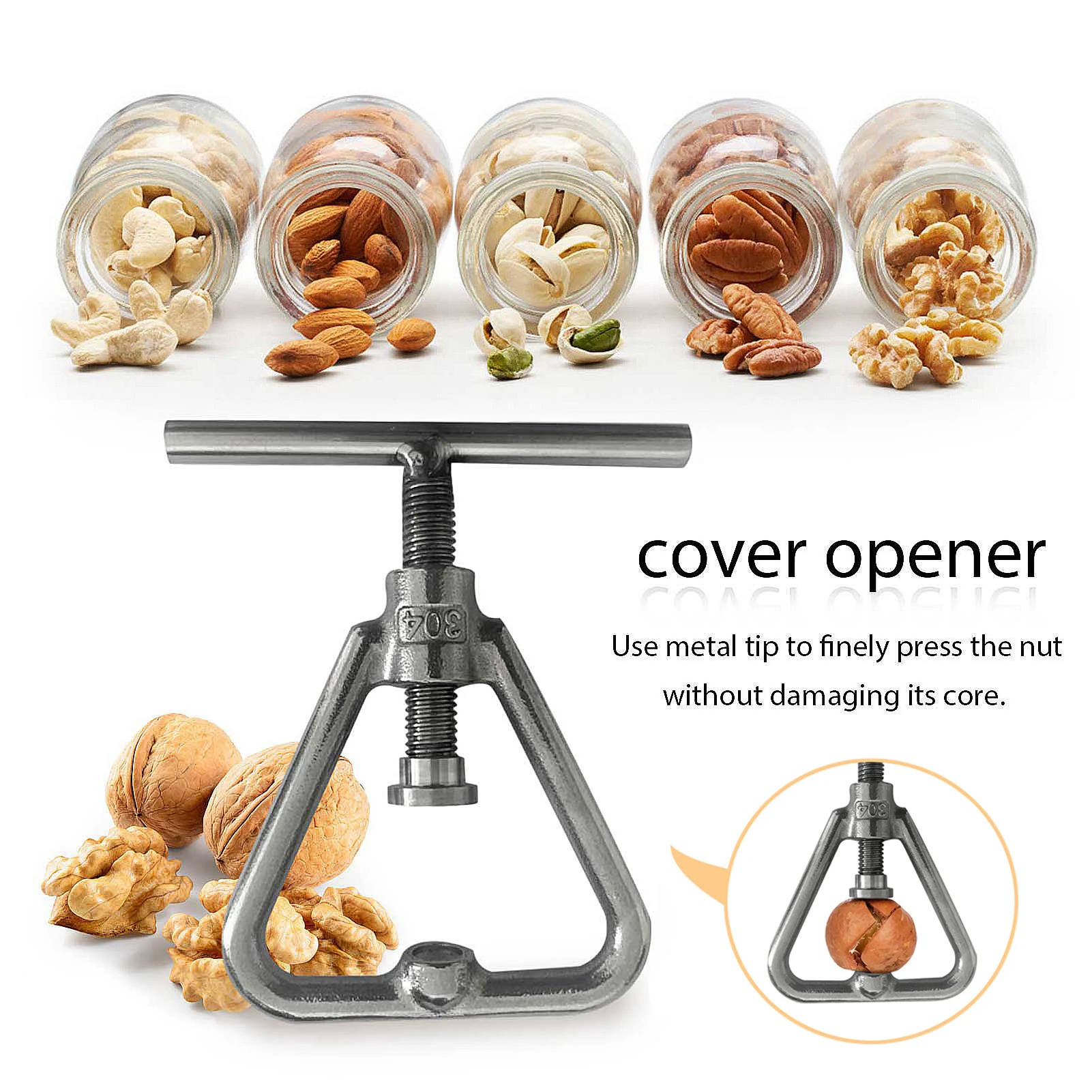 

Walnut Sheller Tool Crack Almond Pecan Hazelnut Hazel Filbert Nut Nutcracker Macadamia Nut Opening Tool Kitchen Accessories NEW