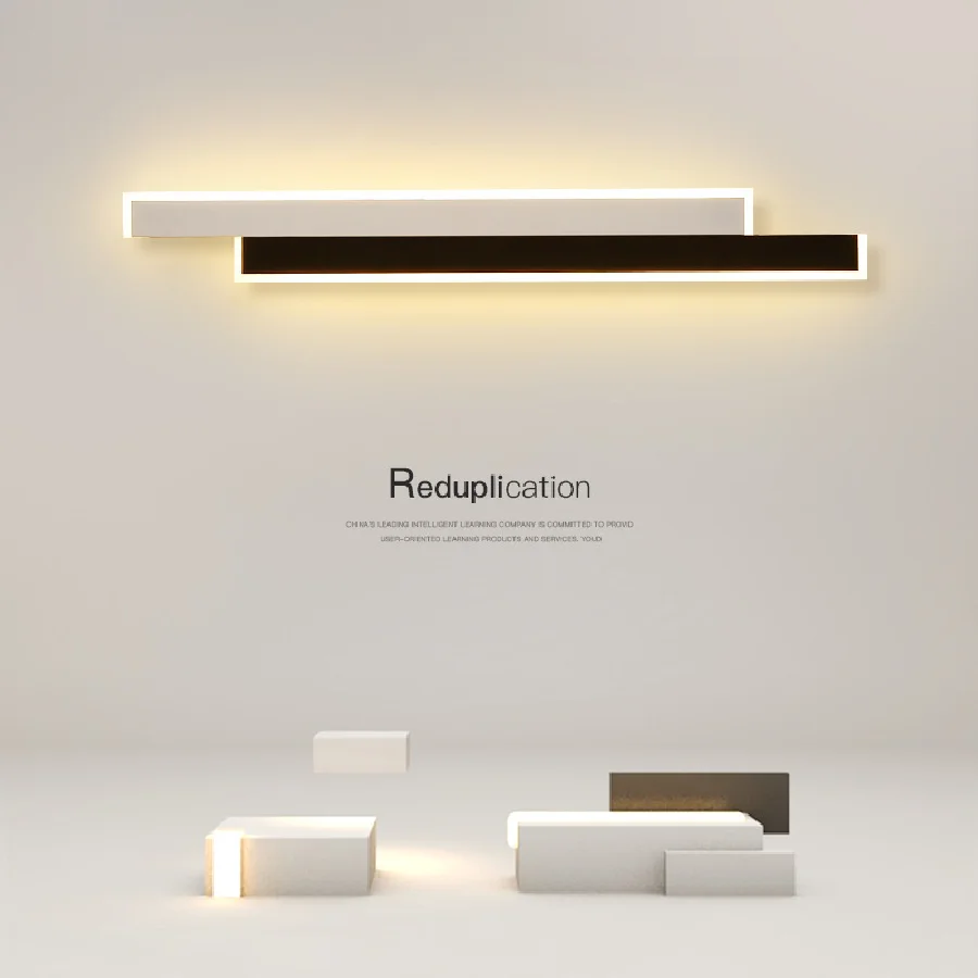 

Nordic Minimalist Wall Lamps For Living Room Bedroom Bedside Lamp Creative Stair Corridor Wall Sconce Indoor Lighting