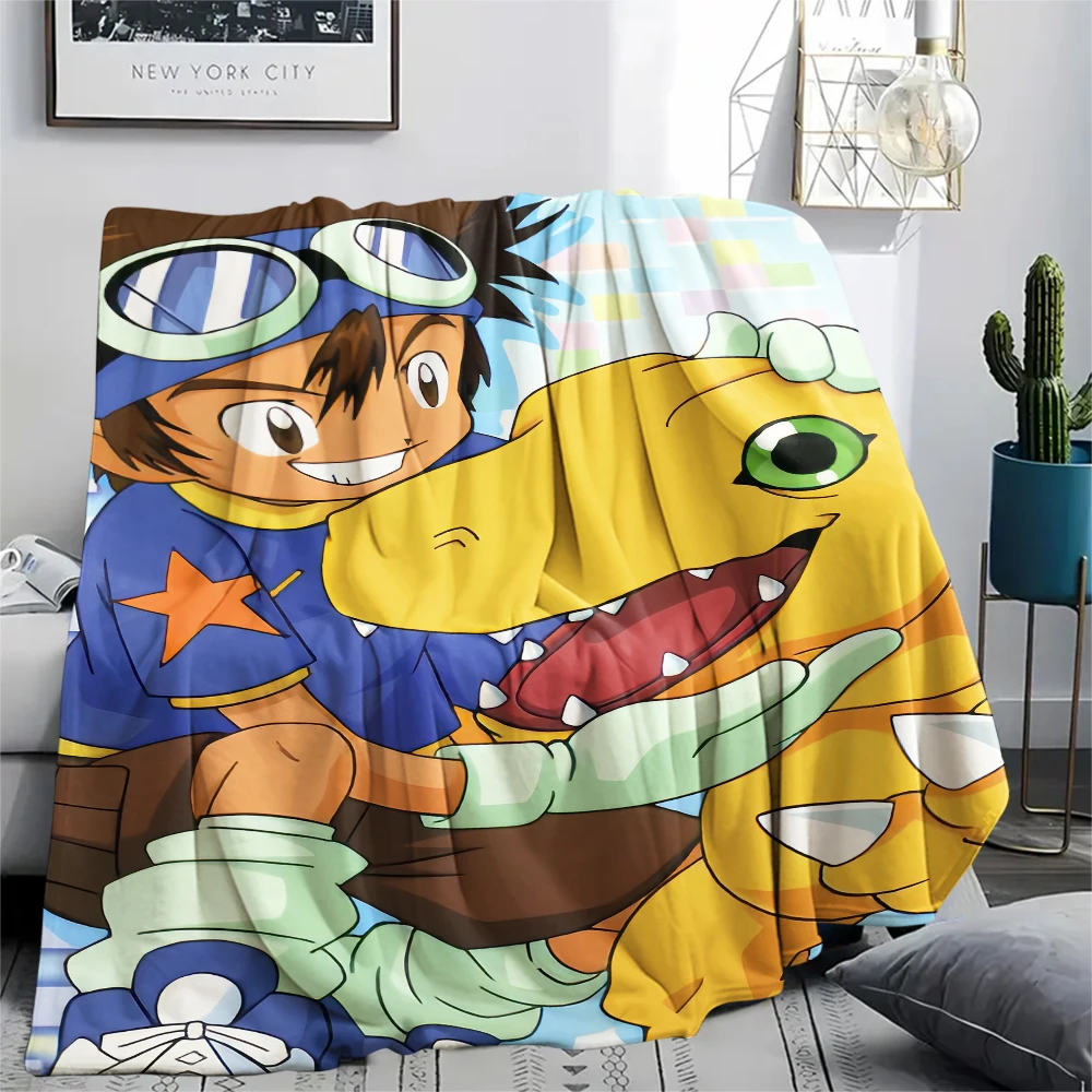 Фото Одеяло Taichi Yagami&Agumon, мягкое одеяло для фанатов Digimon, отличный подарок.chl №1