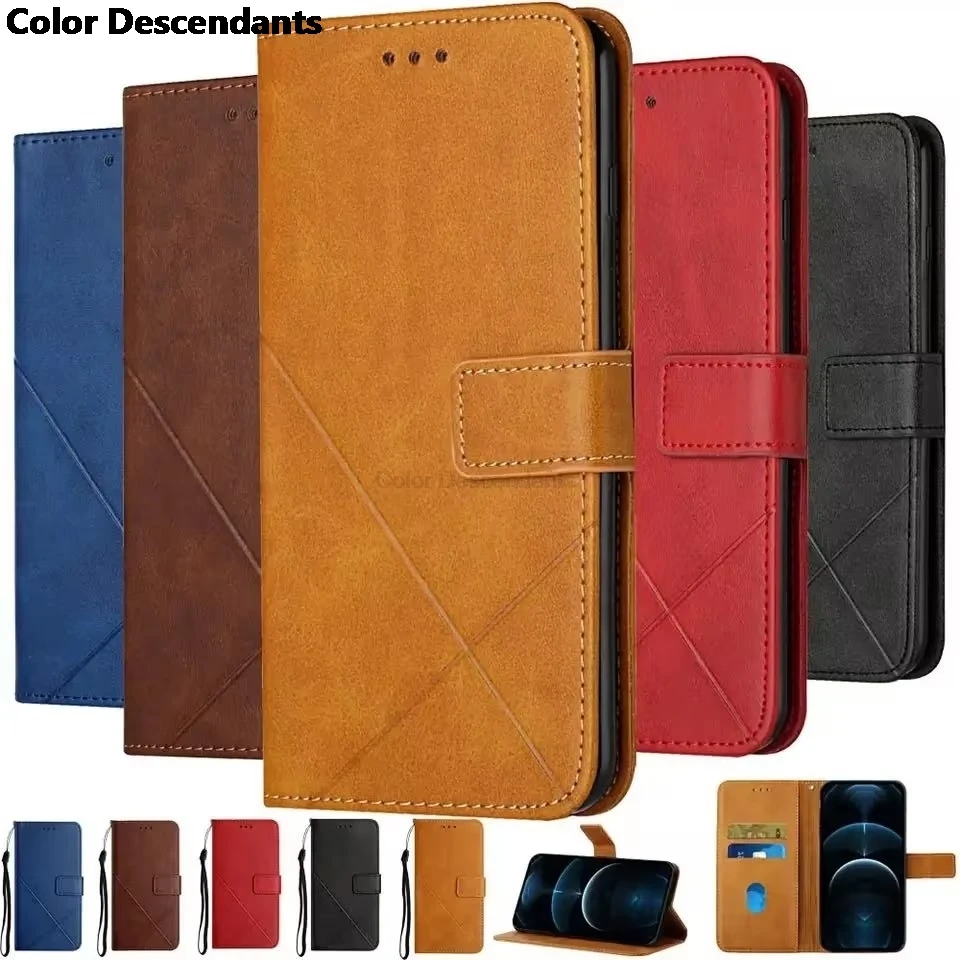 Кожаный чехол-книжка для Samsung Galaxy S23 Plus Женский Чехол-бумажник чехол телефона S 23 +