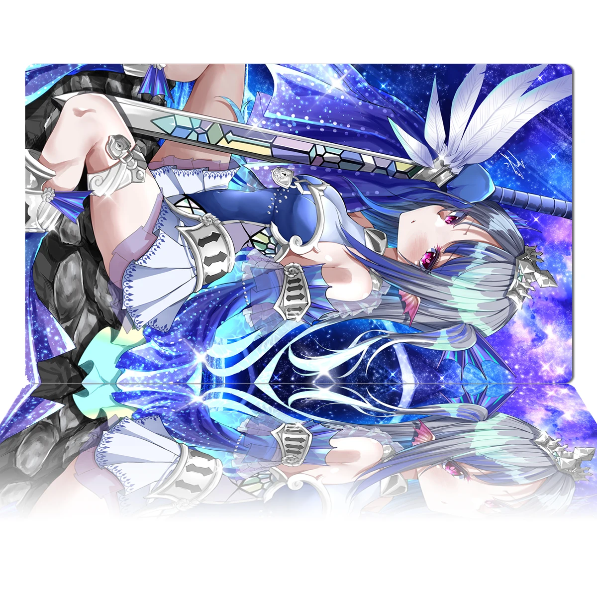 

YuGiOh Tearlaments Scheiren Playmat TCG OCG CCG Card Game Board Game Mat Anime Mouse Pad Rubber Desk Mat Zones Free Bag 60x35cm