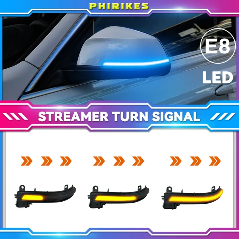 Светодиодный динамический указатель поворота боковое зеркало последовательный