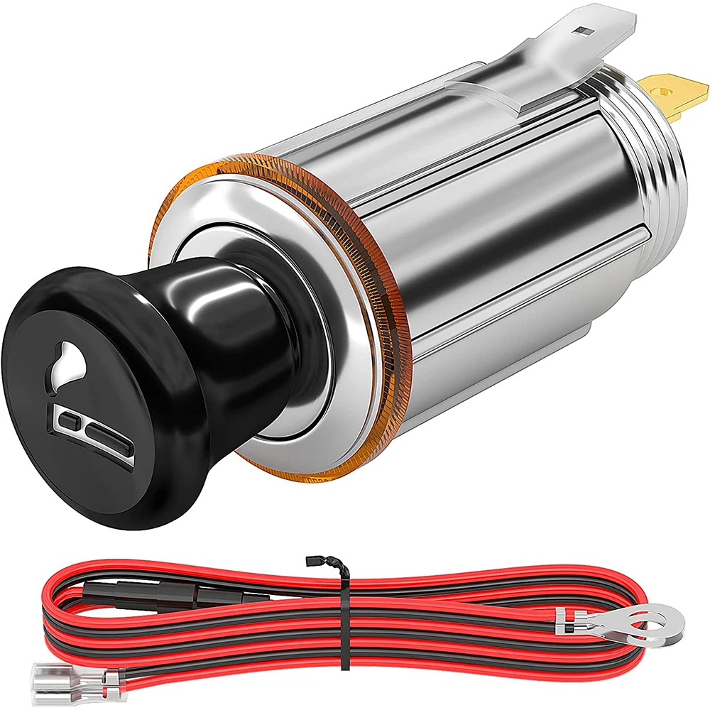 

12 В розетка прикуривателя с кнопкой выброса, вилка прикуривателя, автомобильный прикуриватель, замена вспомогательной розетки