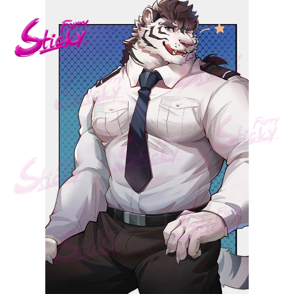 Пушистая липкая сексуальная пушистая наклейка спортивная меховая в стиле аниме