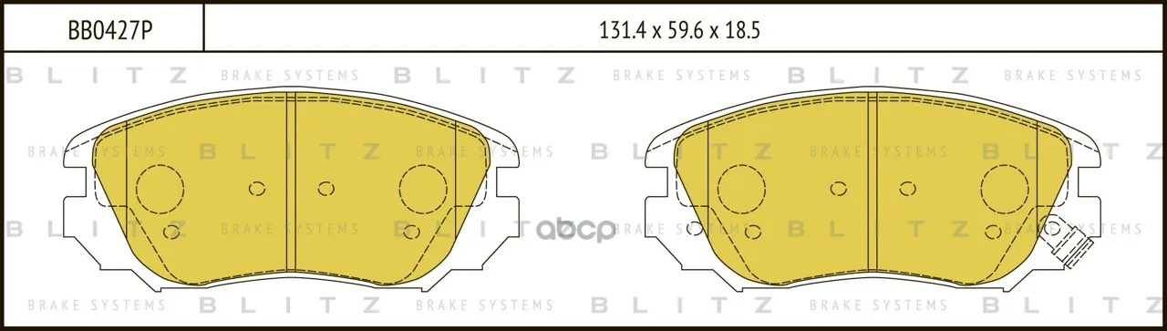 Колодки пер.OPEL INSIGNIA 08= BLITZ арт. BB0427P |