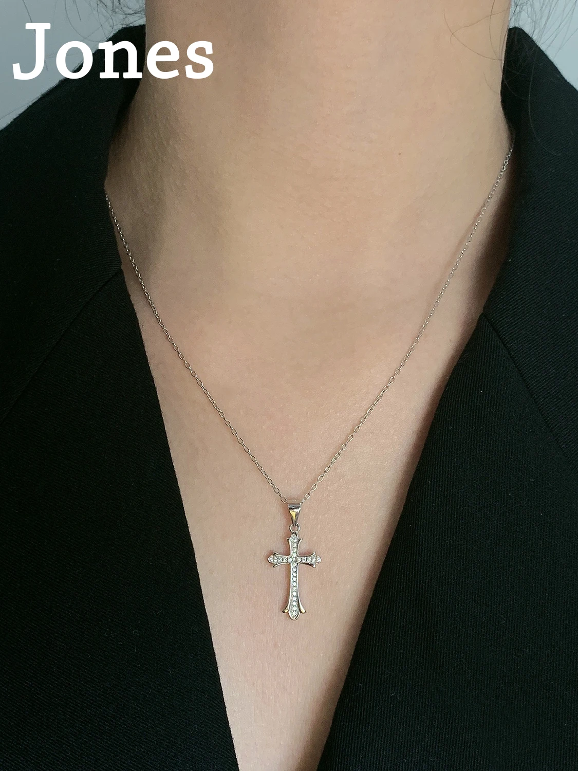 

Cross Virgin Mary S925 Sterling Silver Europe And The United States Simplicity Temperament Necklace For Women Factory Wholesale