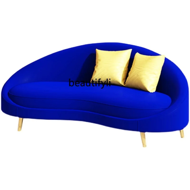 yj Klein Blue Sofa Clothing Store Beauty Salon Conference Negotiation Single Rest Chair