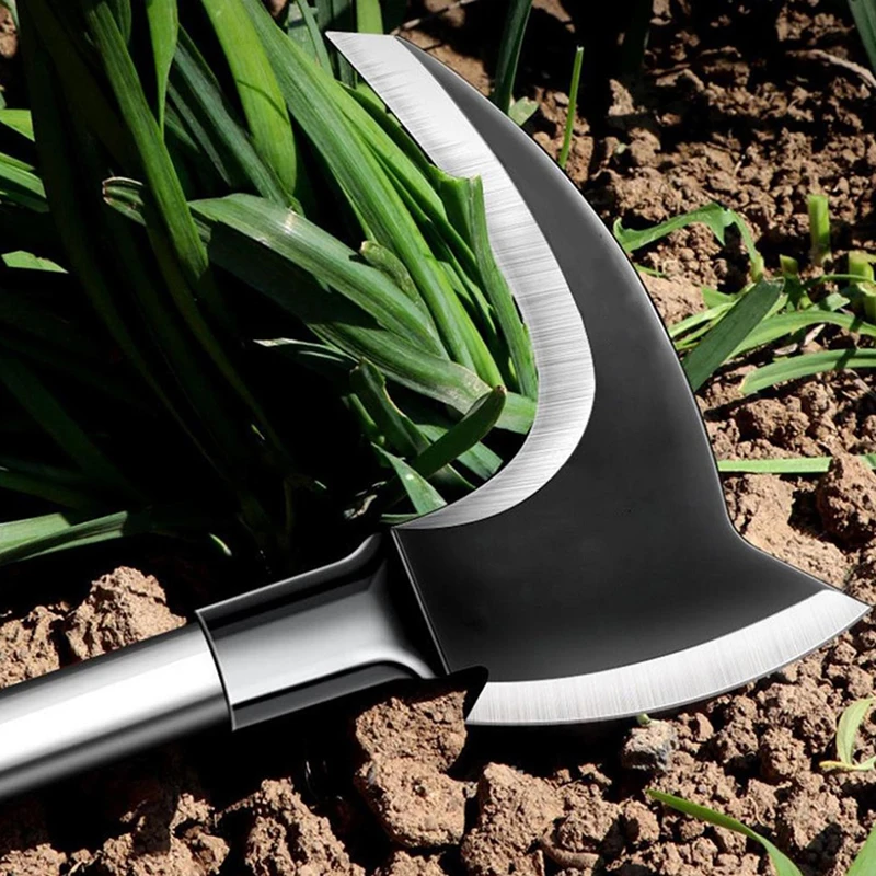 

Sharp High Manganese Steel Double Sickle Head Handheld Grass Cutter Head Garden Grass Sickle Head Farming Cutting Tool Supplies