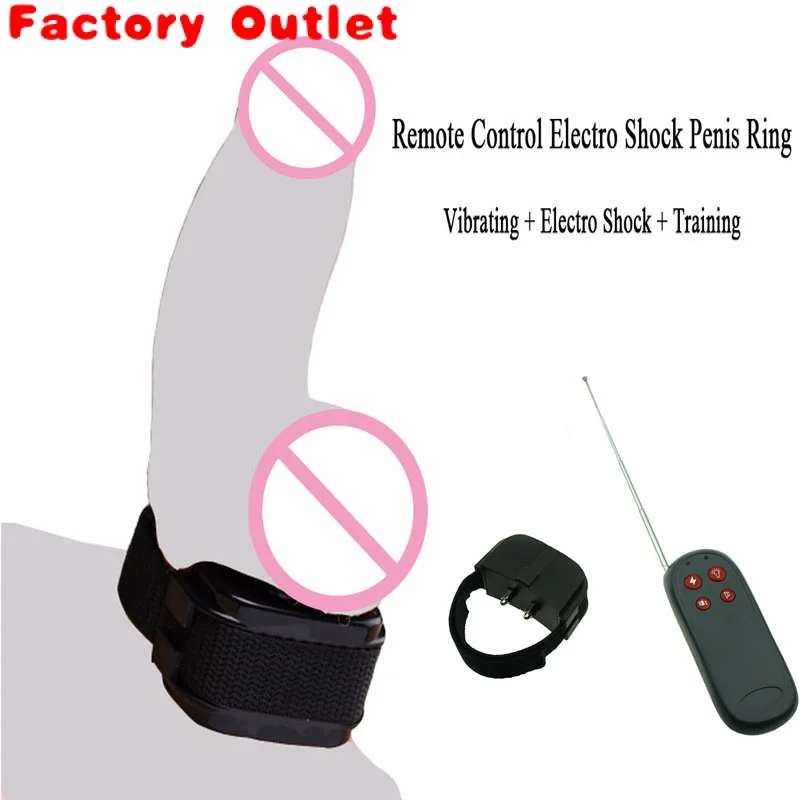 

BDSM Male E-stim Remote Control Cock Rings,Electric Shock Vibrating Penis Ring Chastity Belt Testicle Scrotum Shocker Sextoys