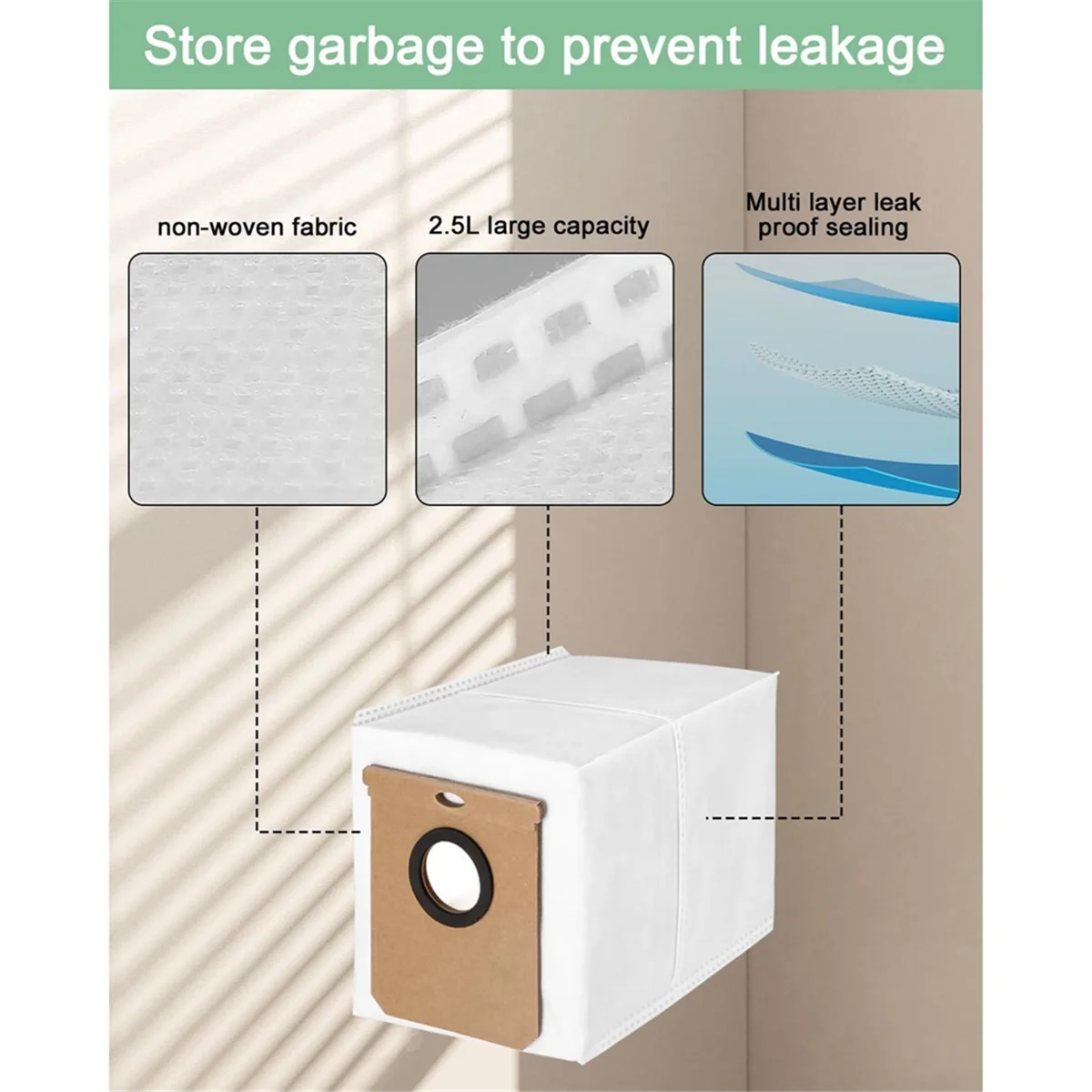 Сменный пылесос для Eufy L50 SES L60 Haier H9 Plus мешки удаления грязи аксессуары 8 шт.