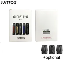 Justfog Minifit S 키트 베이프, 최대 전력 12W 0.8ohm 저항 메쉬 코일, 1.9ml 포드 용량, 420mAh 배터리 기화기, 정품