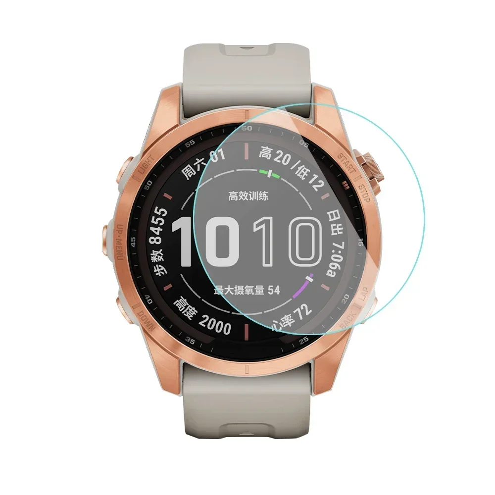 Фото Screen Protector For Garmin Fenix 8 7 6 x 5 3 S Pro 47/43/51mm Forerunner 225 935 255 955 265 Instinct 2S Tempered Glass HD Film №5