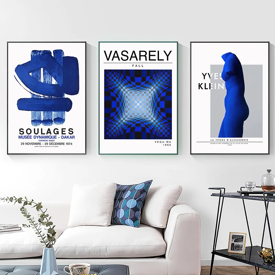 Абстрактный плакат на холсте