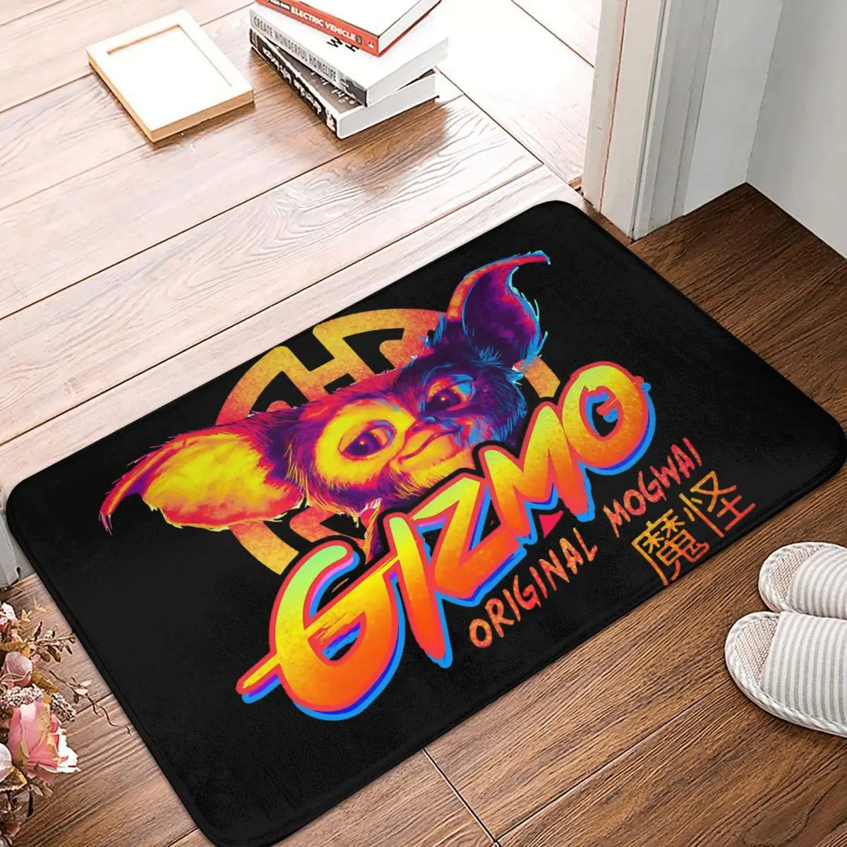 

Gremlins Mogwai Gizmo Film Kitchen Non-Slip Carpet Original Flannel Mat Welcome Doormat Floor Decoration Rug