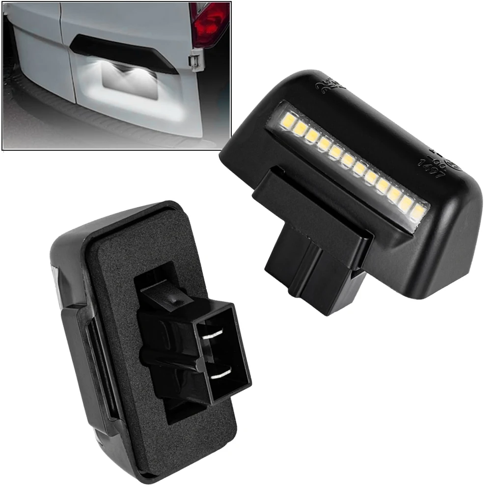 

2 шт. для Ford Transit MK5 MK6 MK7 1985-2014 освещение номерного знака автомобиля с черным ватным диском 1732840 1672263 4388111