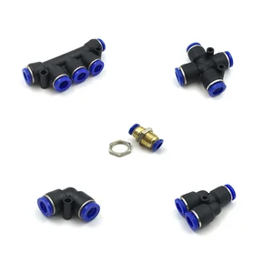 Pneumatic fittings PY/PV/PM/PZA/PK water pipes and pipe connectors direct thrust 4/6/8/10/12/16mm plastic hose quick couplings