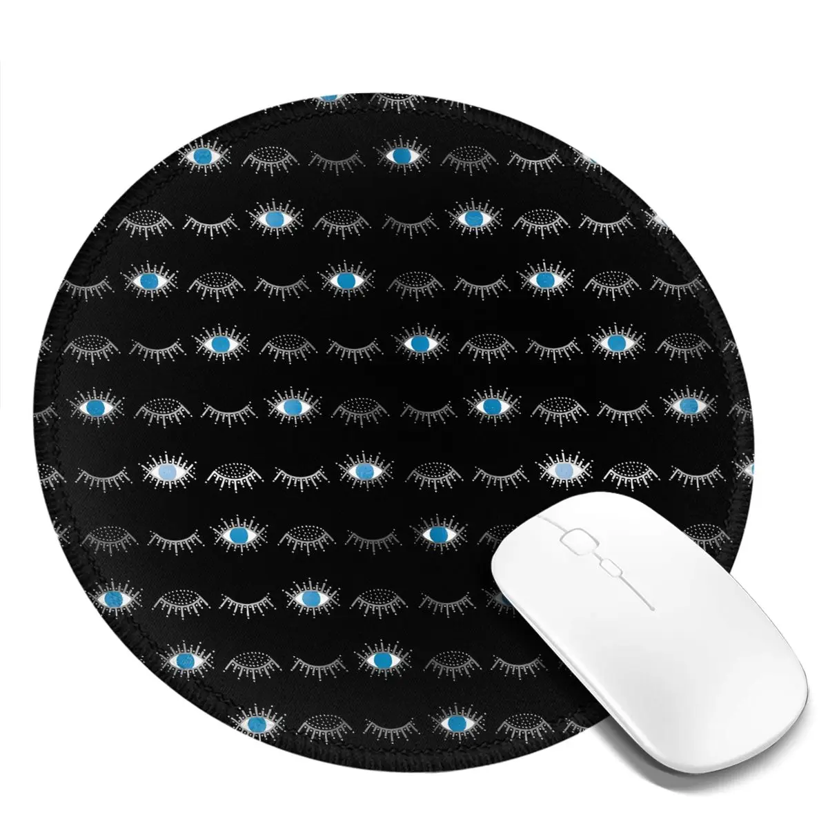 

Evil Eye Eyelashes Mouse Pad Nazar Mati Print Table Rubber Mousepad Luxury Anti-Slip Best Print Mouse Mat