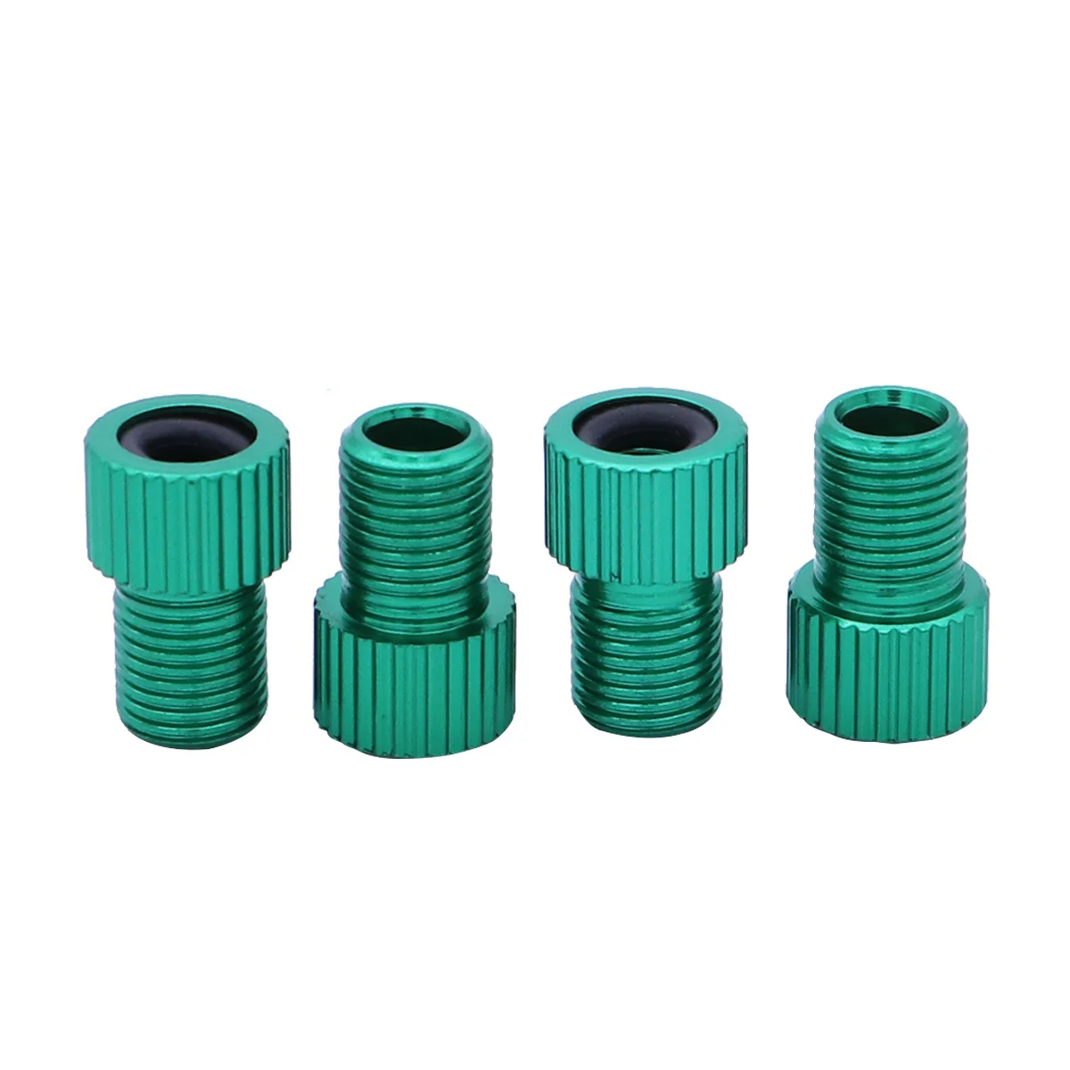 

4 Aluminum Alloy French Presta to Schrader Adapters Converters MTB Road Bike Mountain Bike Pump Air Compressor Adapter