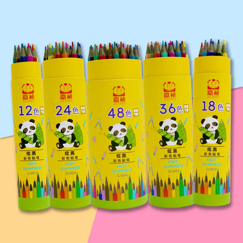

12 шт., детский мультяшный карандаш, милые японские и корейские канцелярские принадлежности, художественный инструмент для рисования, цветн...
