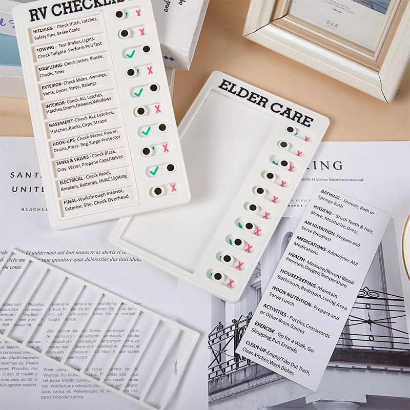 

Reusable My Chores Checklist Daily Planner Memo Plastic Board Chore Chart Responsibility Behavior For Kid Self-discipline Card