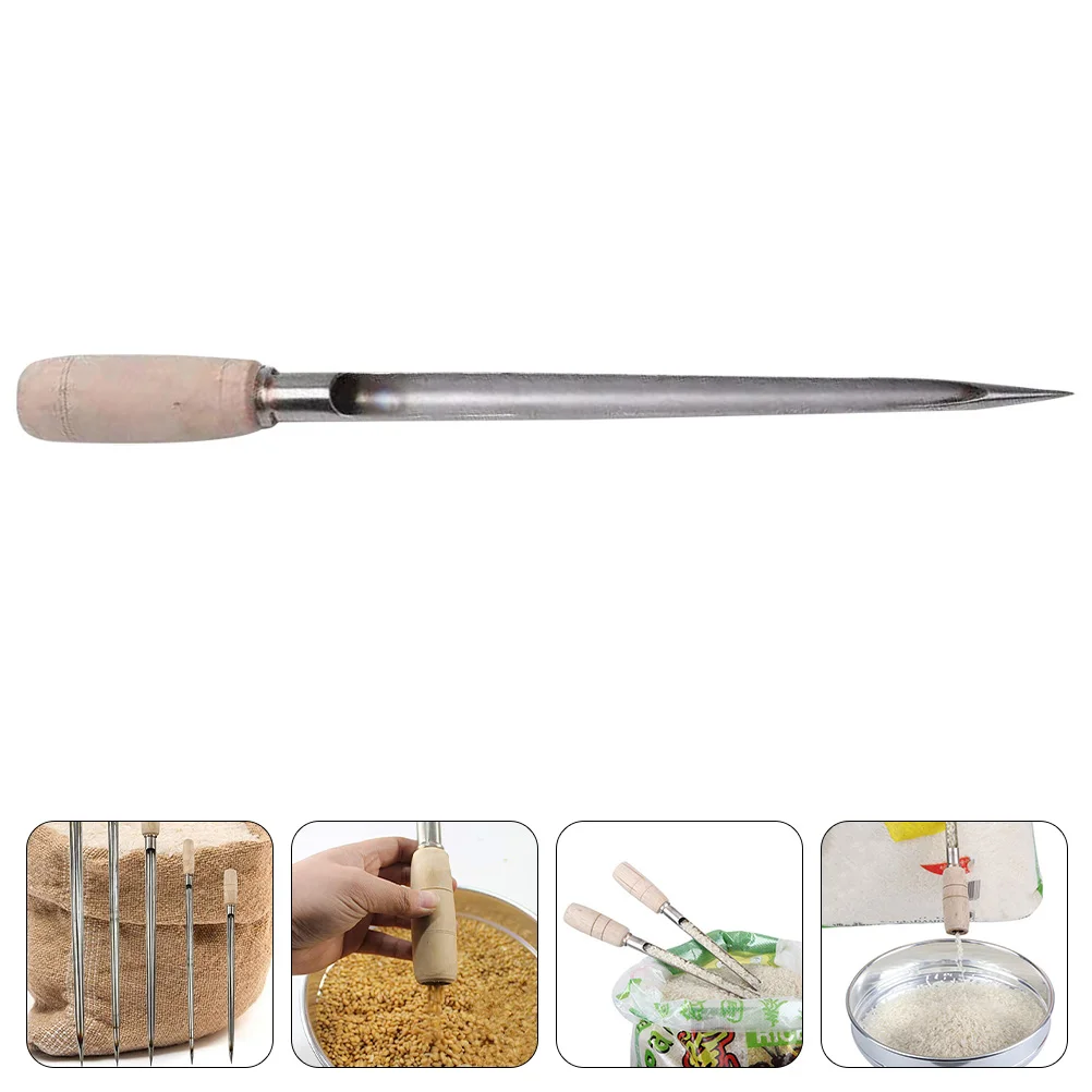 

Grain Sampler Wheat Corn Powder Rice Sampling Tool Metal Finder Agriculture Cereal Outdoor Stainless Steel