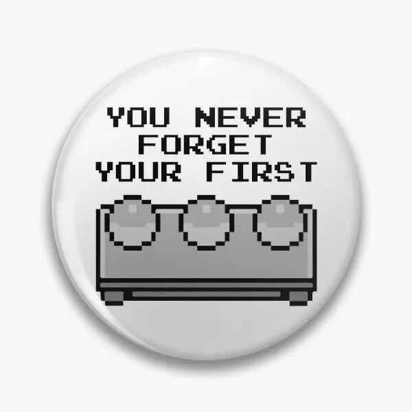 Вы никогда не забудете свою первую мягкую булавку для пуговиц, мультяшный значок для одежды, подарок, ювелирные изделия, булавка для лацкана, забавная Милая креативная металлическая брошь для влюбленных