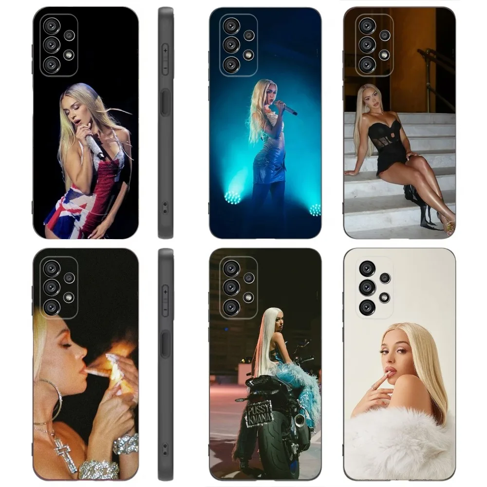 Singer B-Bad Gyal Phone Case For Samsung Galaxy A91 A80 A73 A72 A71 A53A52 A32 A31A22 A21s A20 Black Cover