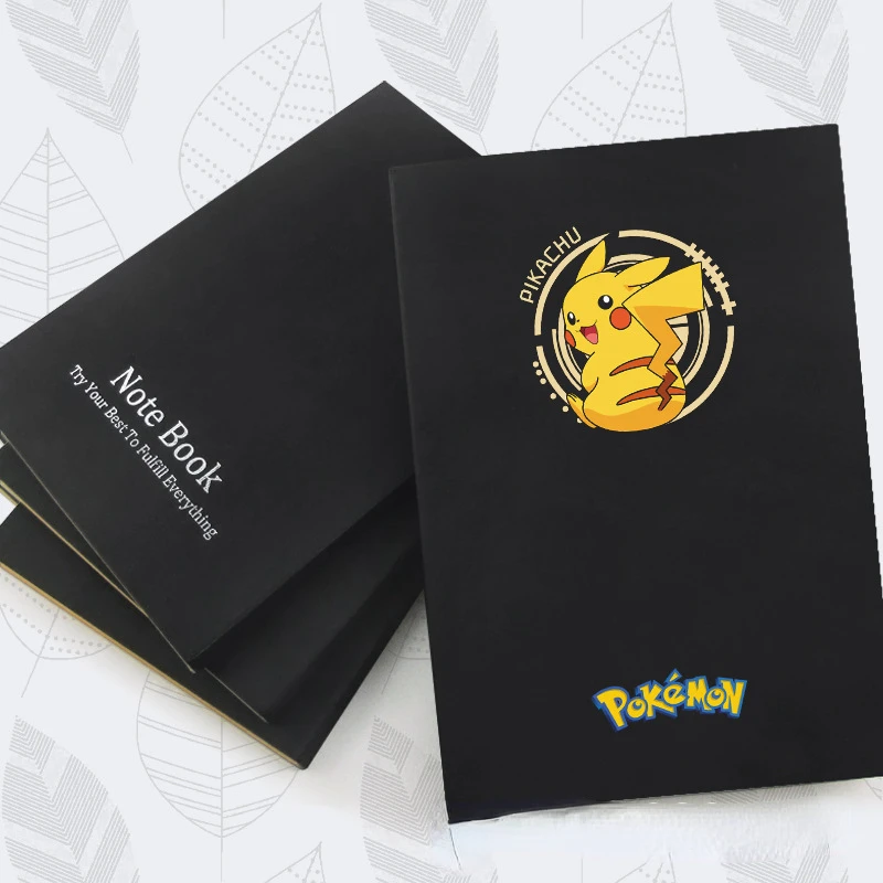 

Pokemon Notebook Pikachu Kraft Paper Sketchbook Cartoon Elf Ball Student Workbook Cute Little Fire Dragon RewardToy Gift