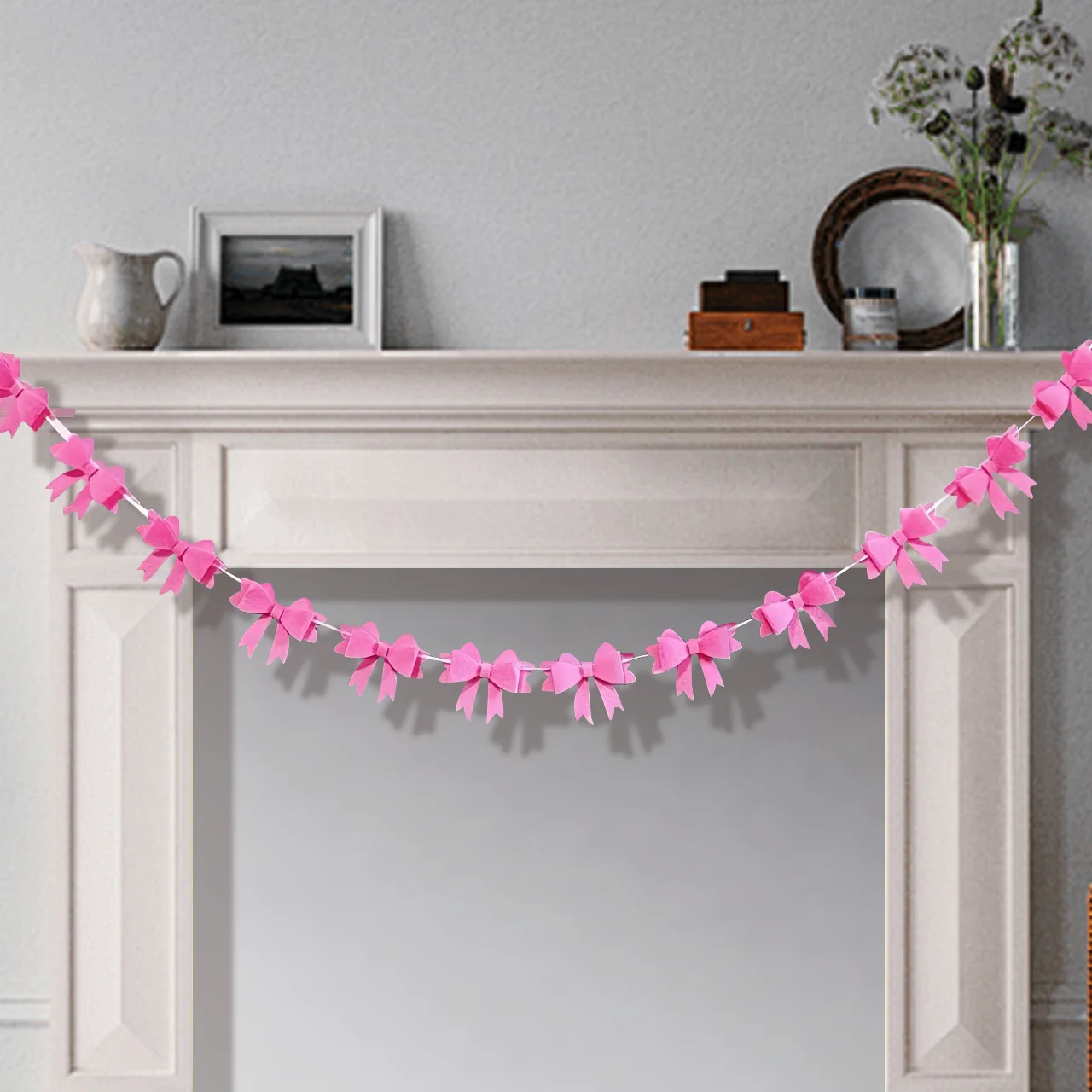 

3D розовые фетровые бантики для декора