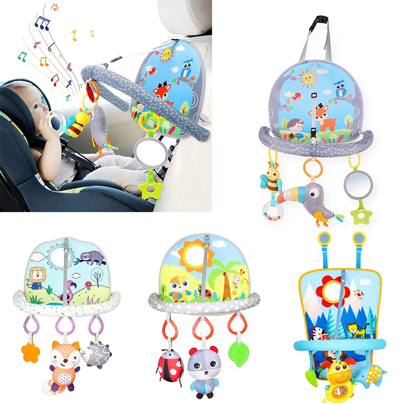

Baby Toys 0 12 Months Car Seat Toys for Baby Infant Activity Center Carseat Toys Baby Stroller Crib Hanging Rattles Sensory Toys