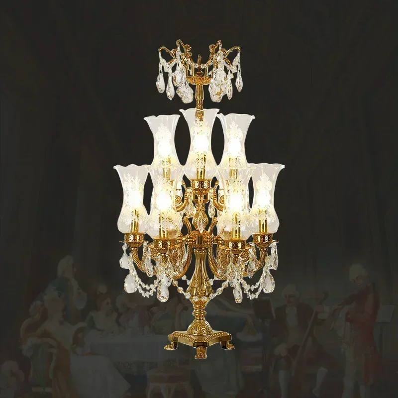 Французская роскошная хрустальная настольная лампа декоративное освещение из