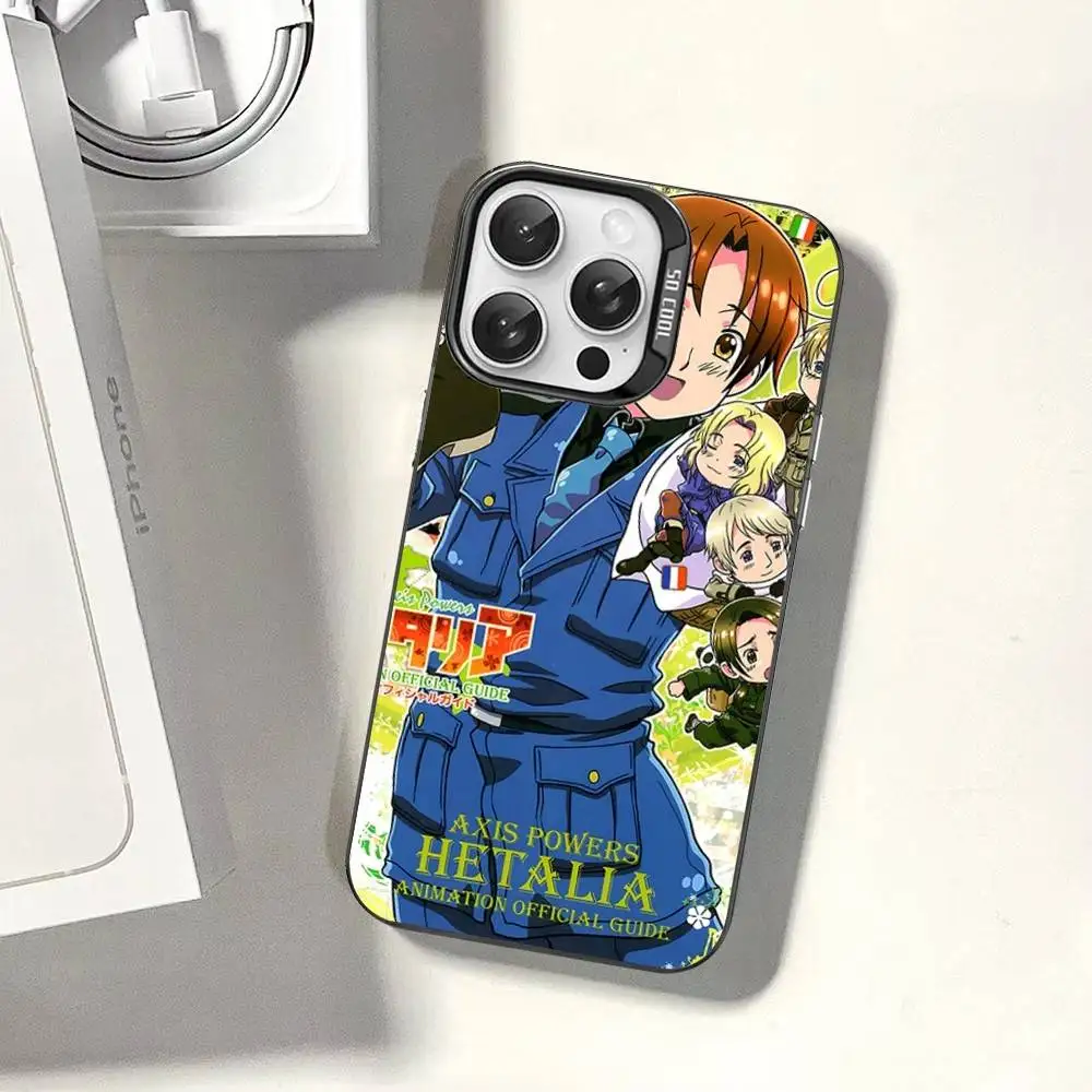 Чехол для телефона с аниме-дизайном Hetalia Axis Powers для iPhone 16 15 14 13 12 11 17 Pro MAX Plus Pro, матовый, ударопрочный (art.: 3920dae7b92a2) - 3920dae7b92a2
