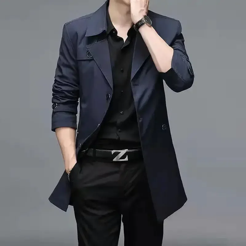 Мужские пальто высокого качества новые весенне-осенние мужские куртки