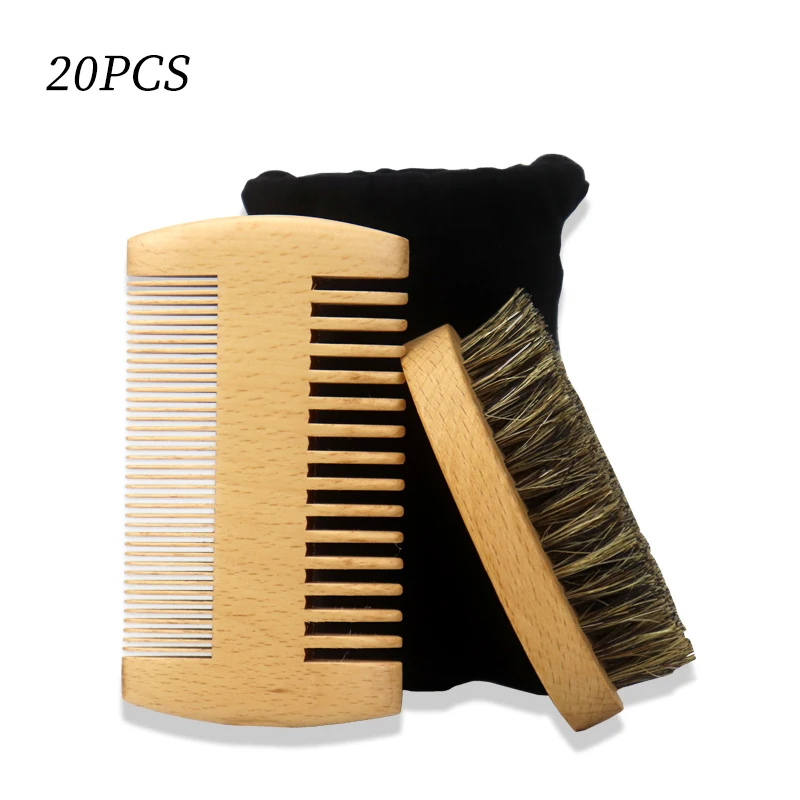 

20pcs Beard Men's Brush and Comb Set