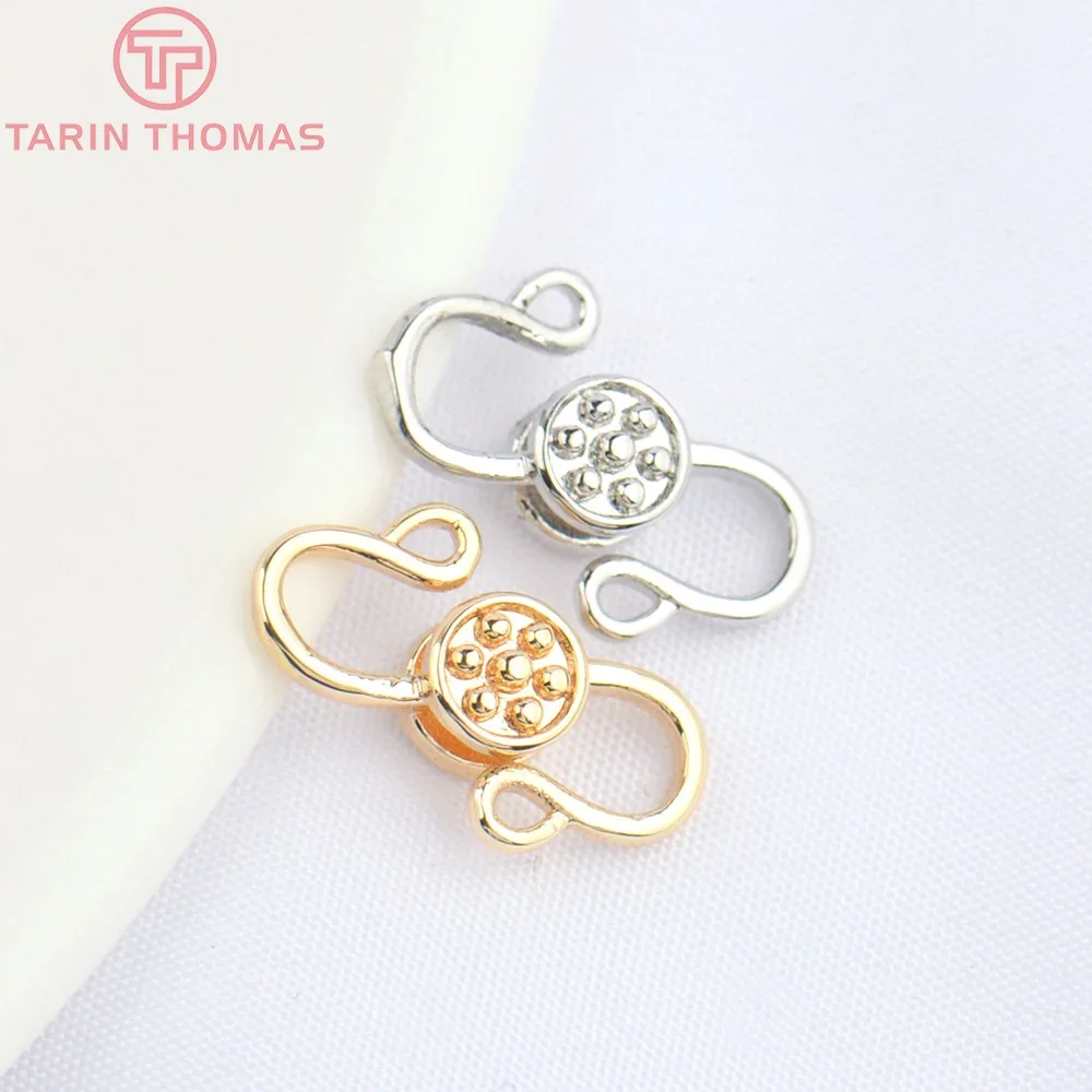 (4915)10 шт. 9 5x14 мм 24-каратного позолоченного латунного разъема для браслета высокое