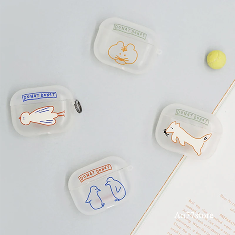 

Cartoon Bluetooth Wireless Earphone Cases For Apple Airpods Pro Case Cute Matte AirPods 1 2 3rd Protective Cover Charging Box