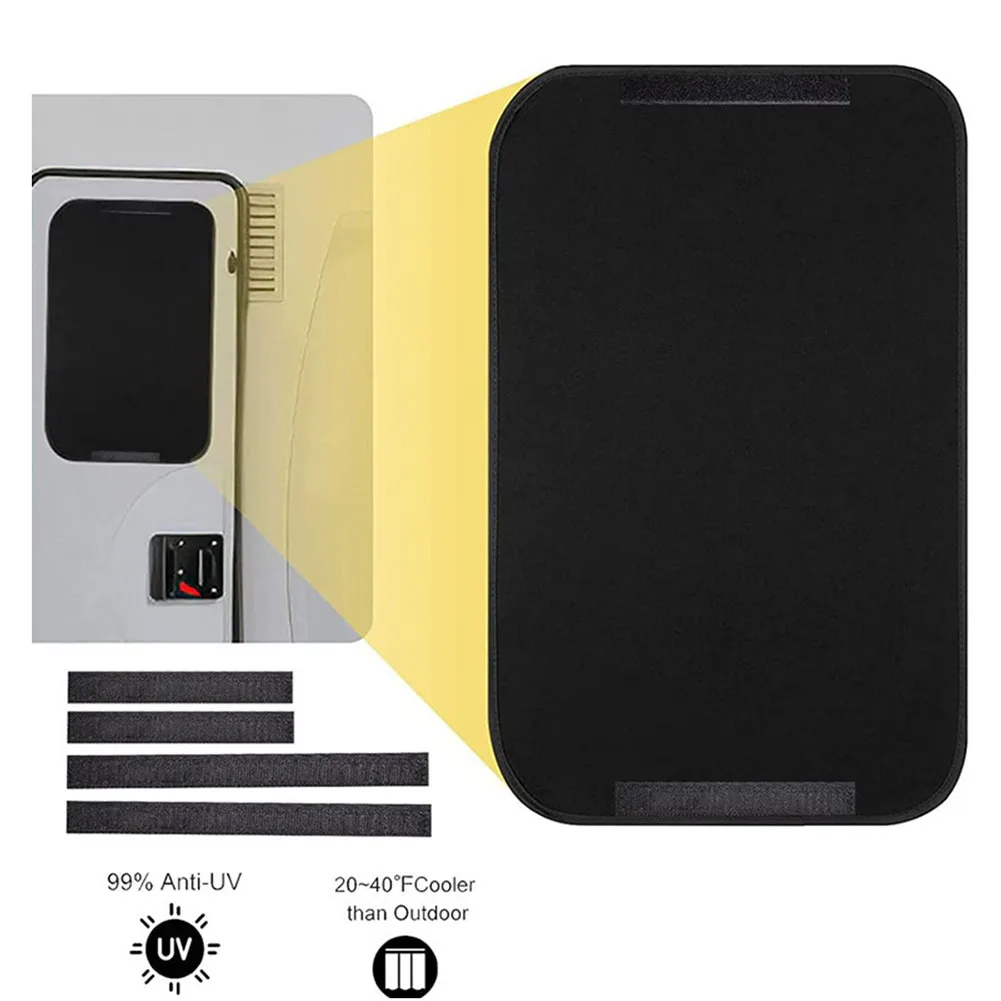 

1x Universal RV Door Shade Cover Sun Blackout Camper Privacy Entrance 16 X 25 UV Protection Resistent Sun-proof Waterproof