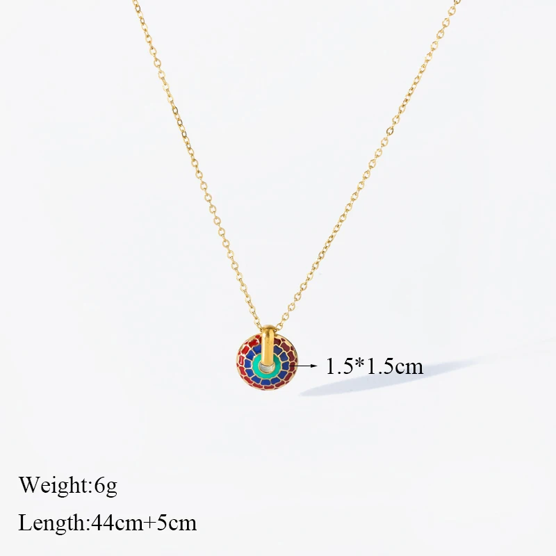 EILIECK 316L Stainless Steel Vintage Flower Necklace Earrings For Women Girl Fashion New Waterproof Jewelry Set Gift Party