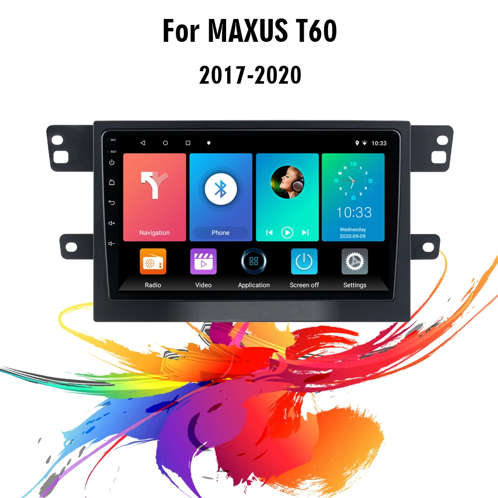 

For MAXUS T60 2017-2020 9" Android Car Multimedia Player 4G Carplay Auto Stereo GPS Navigation BT WIFI FM Head Unit with Frame