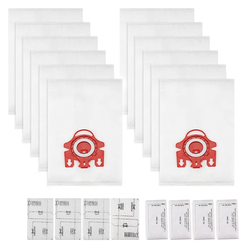 

3D Airclean Dust Bags Replacement For Miele FJM Vacuum Cleaner With Motor Protection Filters 3 Airclean Filters