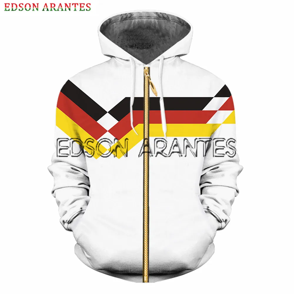 Худи EDSON ARANTES с немецким флагом мужская куртка в стиле ретро 1990 deuтребуя
