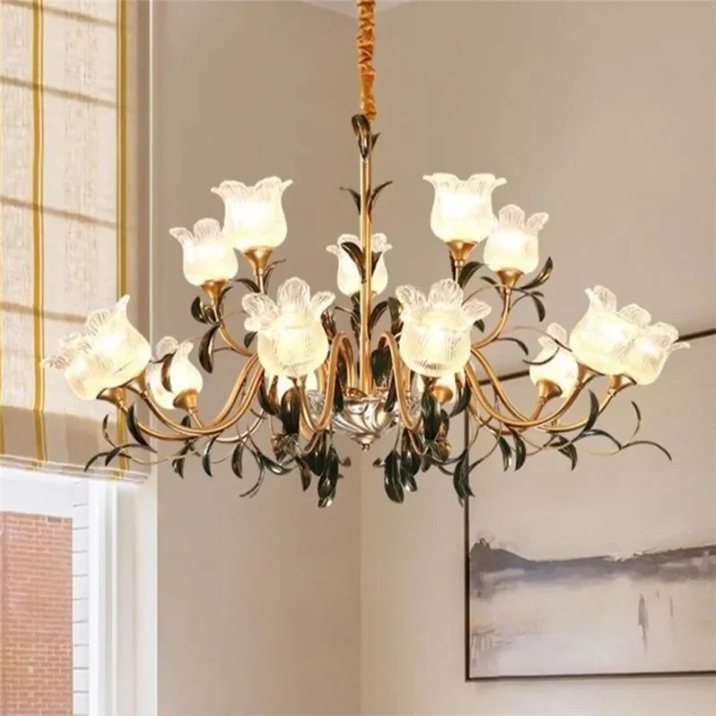 DORIAN американская пасторальная люстра французское творчество цветок гостиная