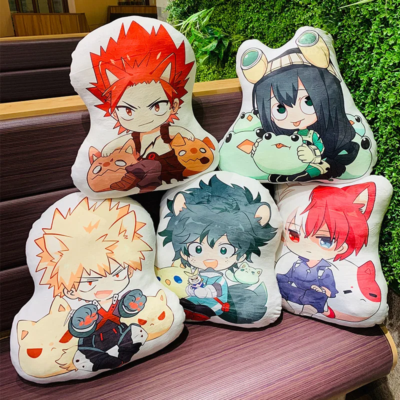 

5 types 45cm Anime My Hero Academia Figure Plush Age of Heroes Figurine Deku Action Collection Super Soft Pillow Doll toys Gift